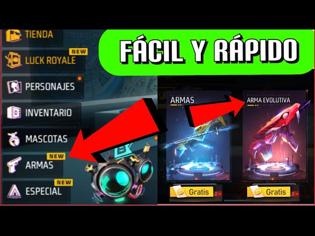 Guía definitiva: Cómo obtener armas evolutivas en Free Fire paso a paso